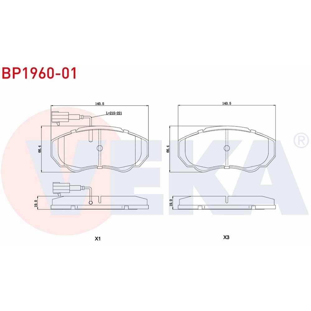 Disk Balata Fiat Ducato 2.3 JTD Ön -