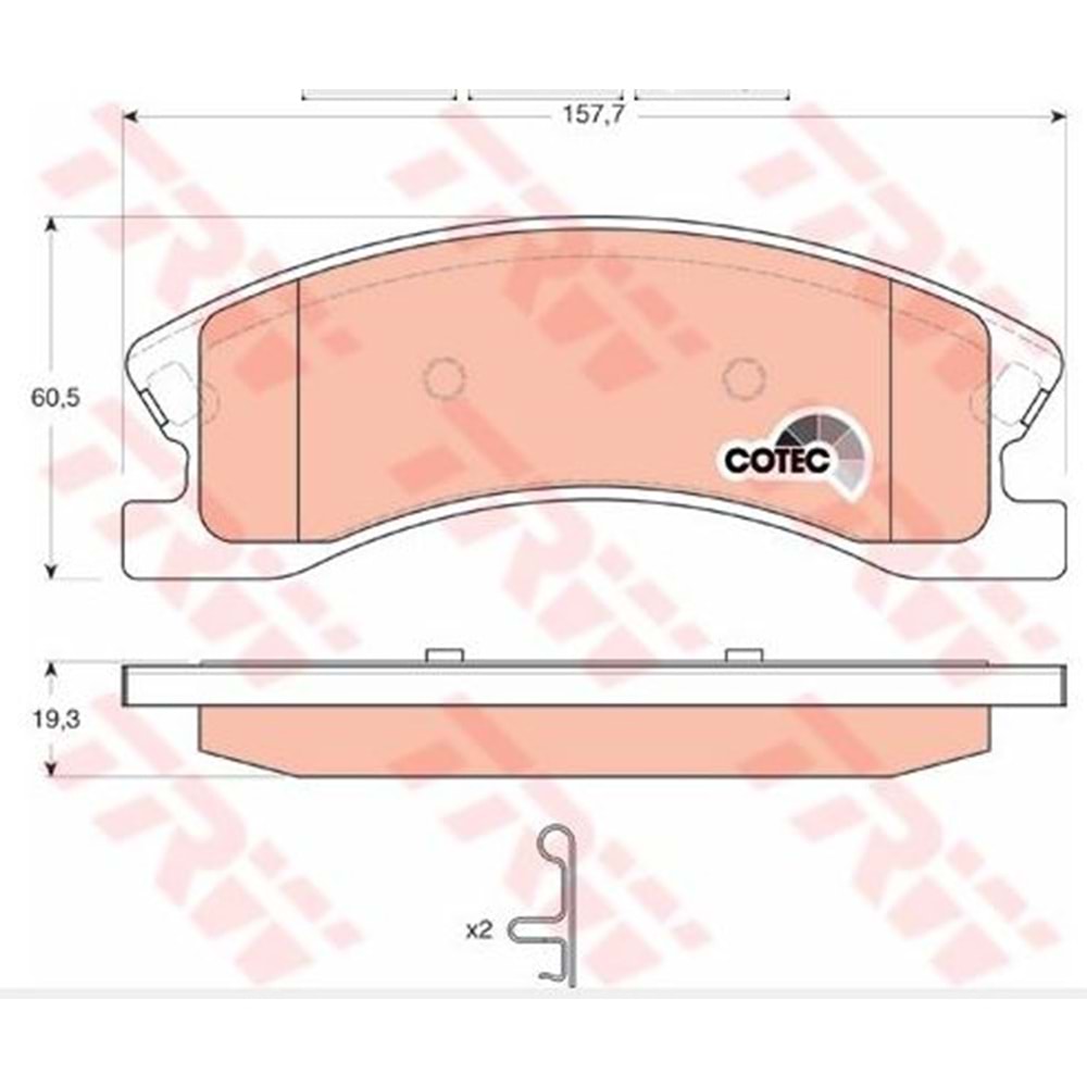 Disk Balata Grand Cherokee 2,7-3,1 Ön - TRW