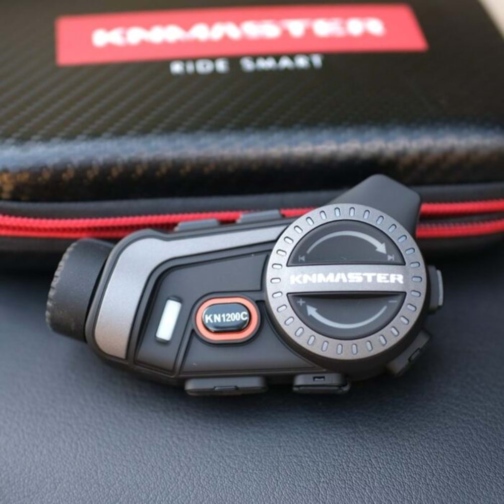 KNMASTER KN1200C Kameralı Motosiklet Bluetooth Intercom Kulaklık Seti