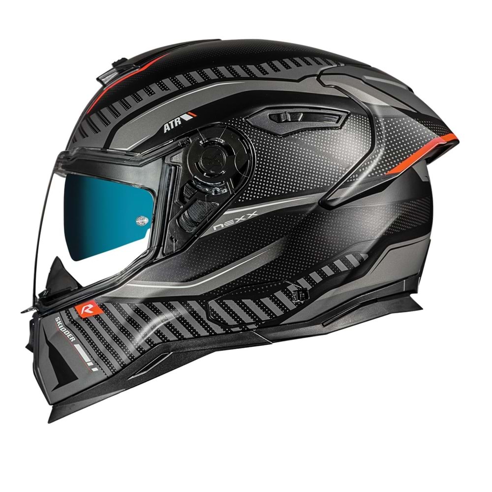 Nexx Kask Sx.100R Skıdder Güneş Vizörlü Mat Siyah Gri - 2Xl