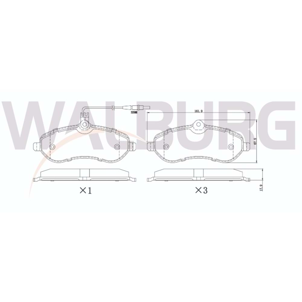 Disk Balata Fiat Scudo, Citroen Jumpy, Peugeot Expert Ön -