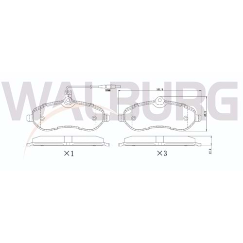 Disk Balata Fiat Scudo, Citroen Jumpy, Peugeot Expert Ön -